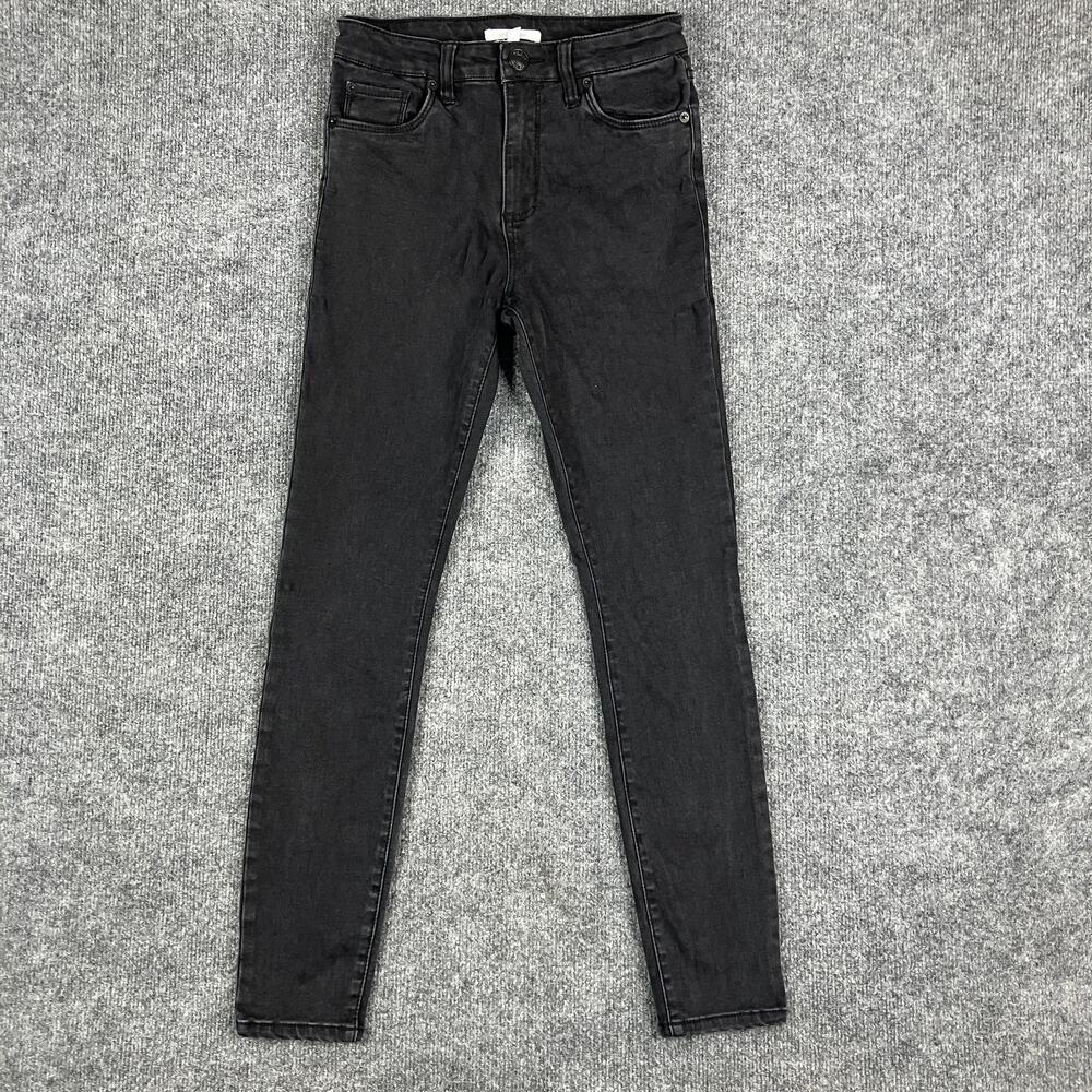 STS Blue Jeans Womens Size 25 Black High Rise Stretch Skinny Fit Denim Pants